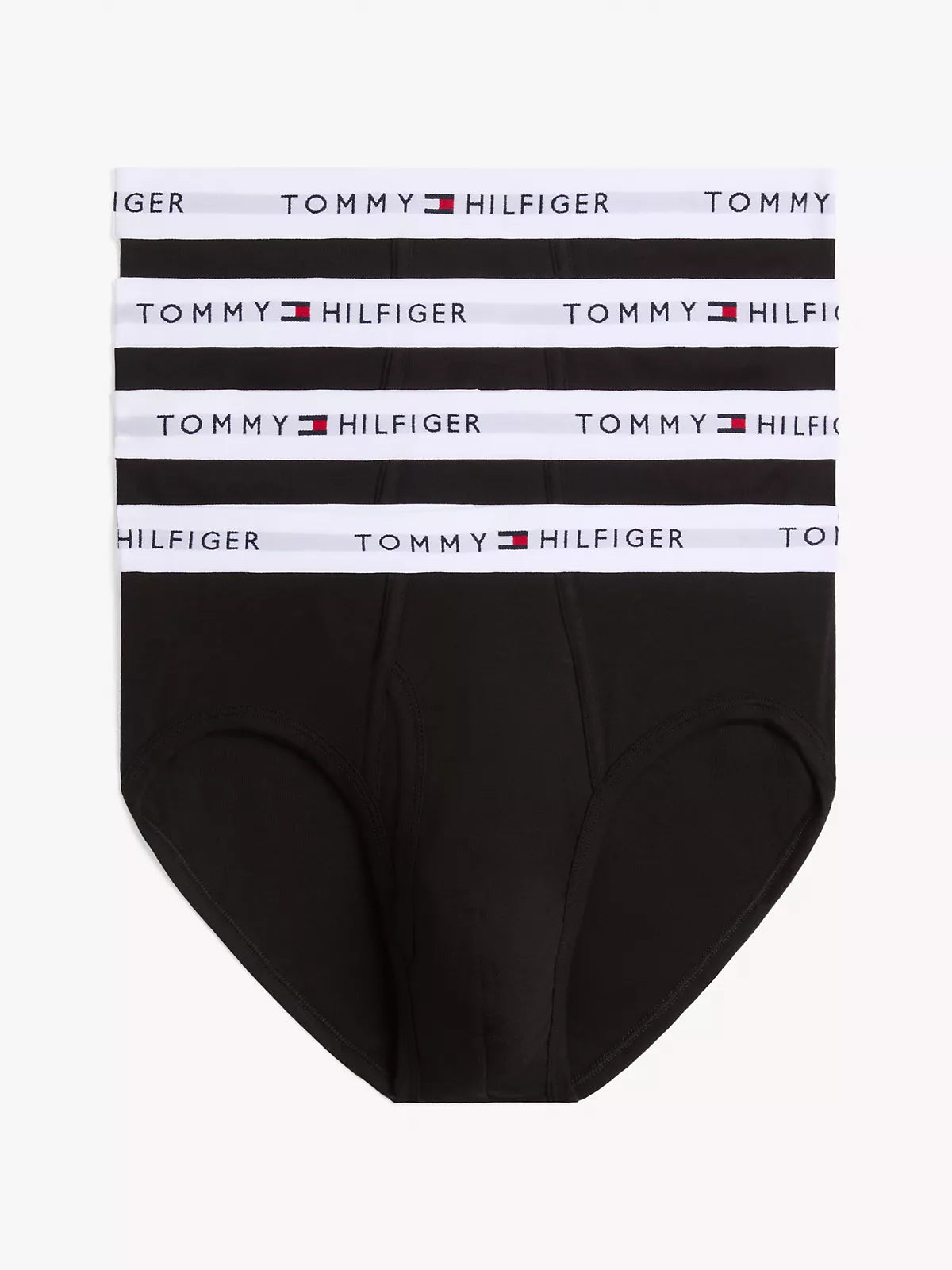 Tommy Hilfiger Men's 4-Pack Cotton Classics Black Briefs