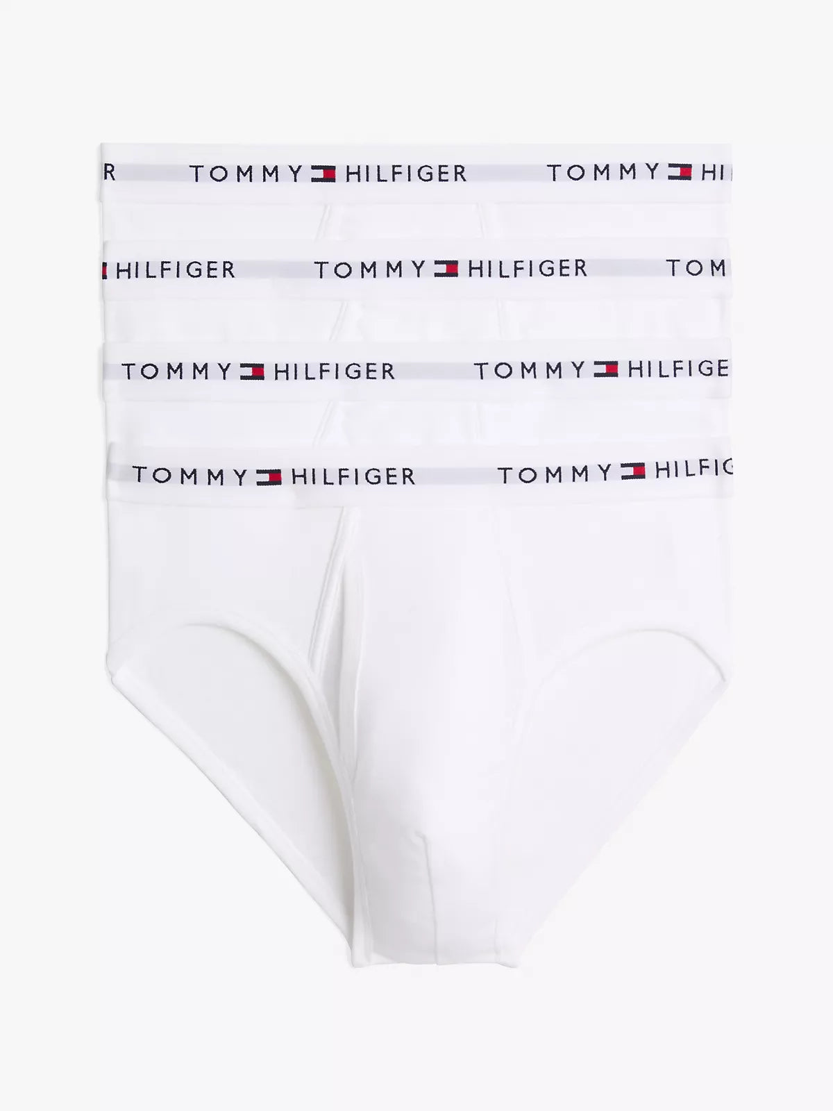Tommy Hilfiger Men's 4-Pack Cotton Classics White Briefs