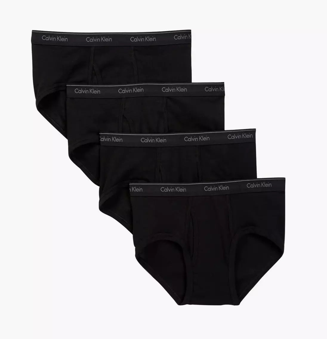 Calvin Klein Men's 4 Pack Classic Fit Cotton Briefs Black